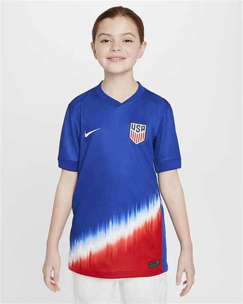 USMNT 2024 Stadium Away Big Kids' Nike Dri-FIT Soccer Replica Jersey ...