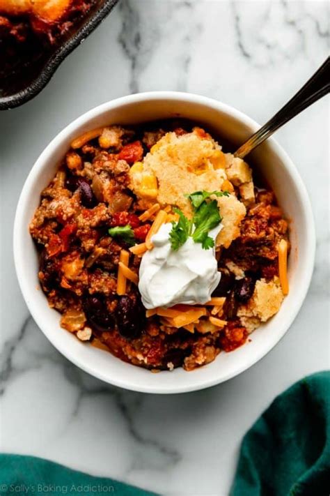 Cornbread Chili Casserole Sally S Baking Addiction