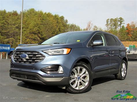 2019 Blue Metallic Ford Edge Titanium AWD 136216763 Photo 30