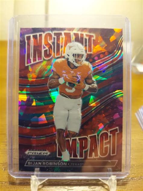 Prizm Draft Picks Bijan Robinson Impact Instantan Rouge Glace