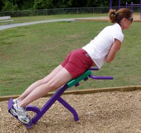 Back Extension at Outdoor Fitness