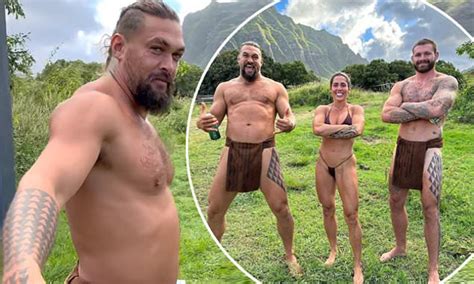 Jason Momoa Bares His Chiselled Physique As He Strips Down To