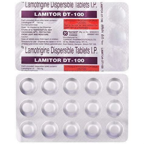 Lamotrigine Dispersible Tablets Ip 100 Mg At Rs 250stripe Lamotrigine Tablets In New Delhi