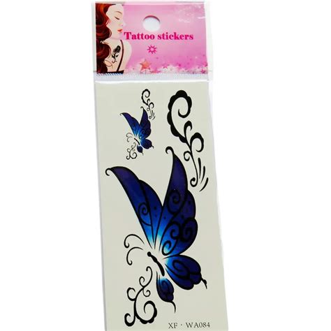 Tatoo Waterproof Temporary Tattoos 3d Butterfly Flower Fake Tattoos Sticker Tattoo