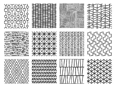 Set of Aesthetic Contemporary printable seamless pattern with abstract ...