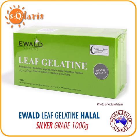 G Ewald Leaf Gelatine Halal Silver Grade Bloom Sheets From