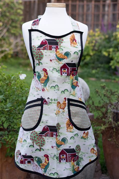 Apron Vintage Style Retro On The Farm Etsy Aprons Vintage Vintage