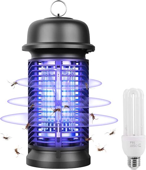 INHDBOX Super Insektenvernichter Elektrisch 20W Mückenfalle 4500V UV