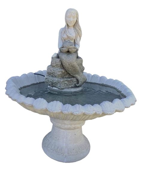 Mermaid Fountain Lambe Concrete Handcrafted Concrete Products