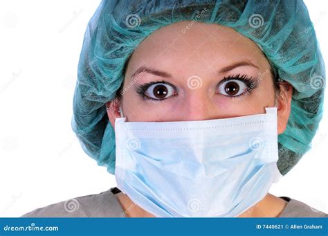 Nurse In Hat And Mask Stock Image - Image: 7440621