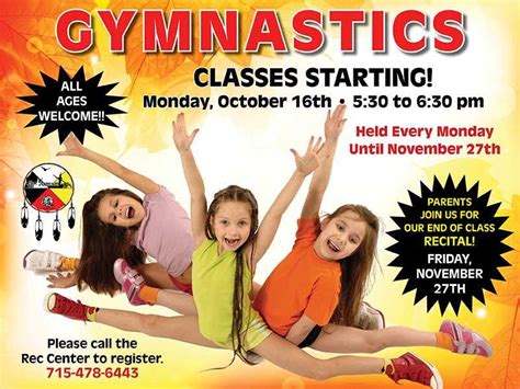 Gymnastics Classes Sokaogon Chippewa Community