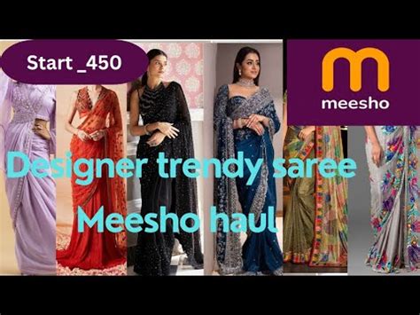 Meesho Saree Haul Wedding Festival Saree Haul Latest Designer Saree