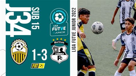 Deportivo Tachira Vs Zamora FC Sub 15 Liga Futve Junior Jornada 34