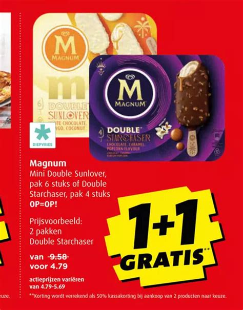 Magnum Mini Double Sunlover Gratis Aanbieding Bij Boni