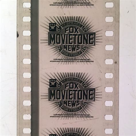 Negative for Fox Movietone News⁣ ⁣ #nitrate #nitratefilm #graphicdesign ...