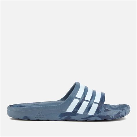 Adidas Duramo Slide Sandals In Blue For Men Lyst