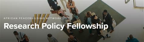 African Peacebuilding Network Research Policy Fellowship Youthexpat