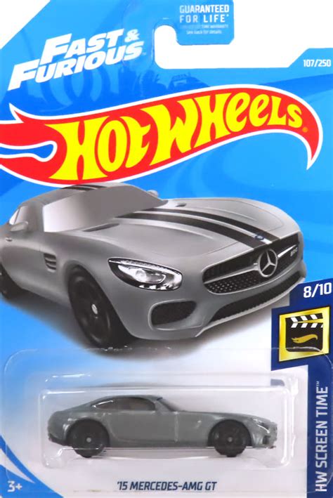 駿河屋 1 64 15 MERCEDES AMG GT グレーブラック Hot Wheels HW SCREEN TIME