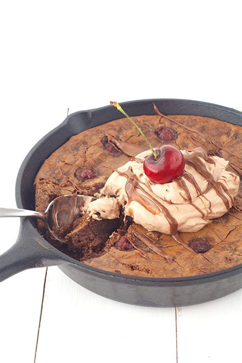 Black Forest Skillet Brownie Mikes Feast