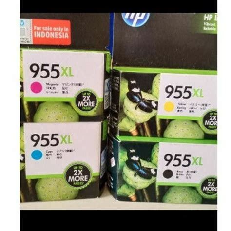 Jual Paket Tinta Hp 955XL Black And Color Original Shopee Indonesia