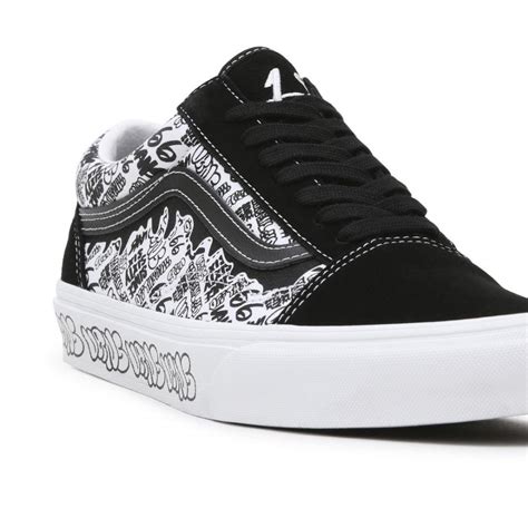 Vans M Old Skool Graffiti Blackwhite My Sneaker