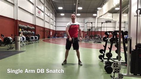 Single Arm Db Snatch Youtube