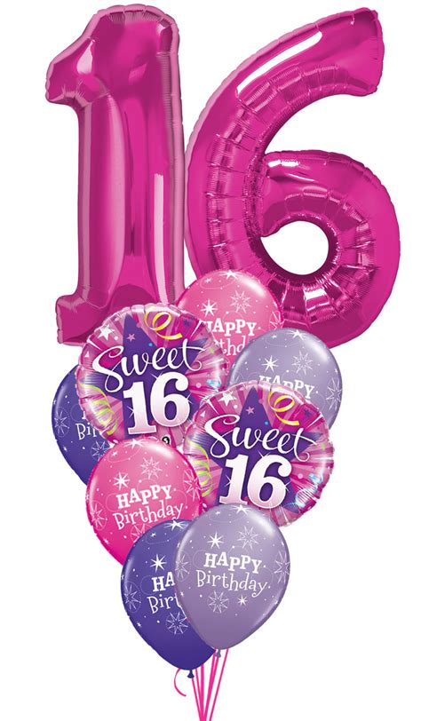 Sweet 16th Birthday Bouquet M And M Balloon Co Of Seattle