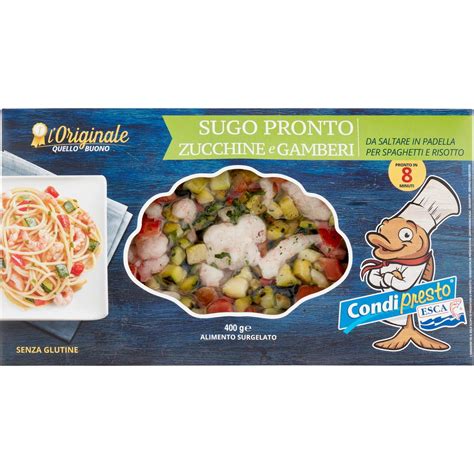 Sugo Pronto Zucchine E Gamberi I CONDIPRESTO 400 G Coop Shop