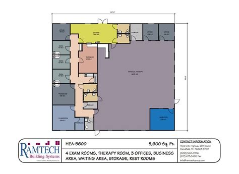 Physical Therapy Clinic - 5,600SF - Ramtech Building Systems