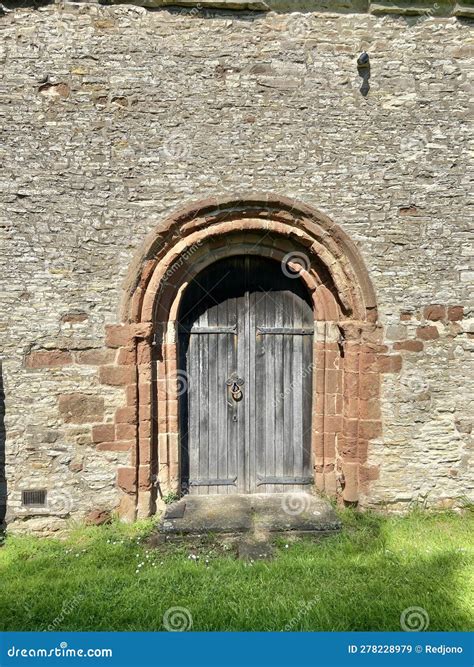 Wooden Door Of Church Of The Holy Trinity In Long Itchington