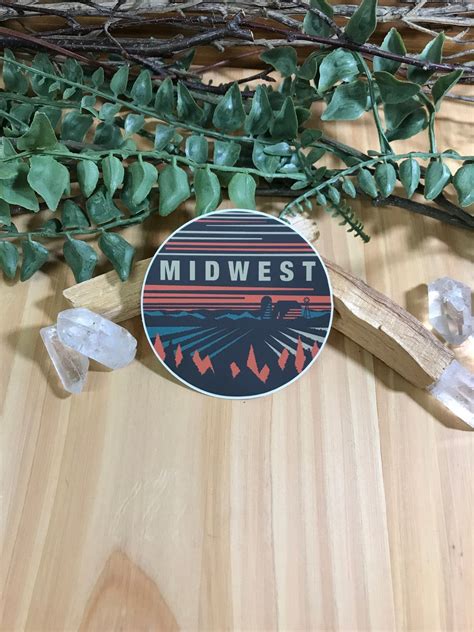 Midwest Sticker Midwestern Farm Scene Sticker Etsy