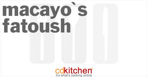 Macayo's Fatoush Recipe | CDKitchen.com