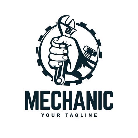 Vintage mechanic logo vector illustration. 27518006 Vector Art at Vecteezy