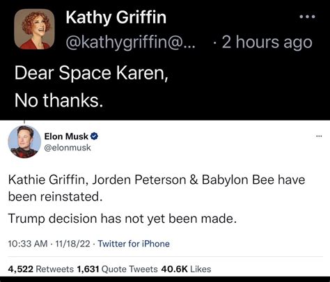 Judoo Jones On Twitter RT NotHoodlum Thats A No From Kathy Griffin