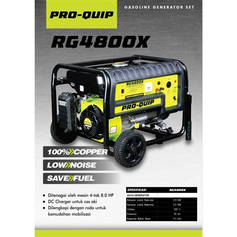 Jual Genset Proquip Watt Rg Xe Tak Double Starter Power