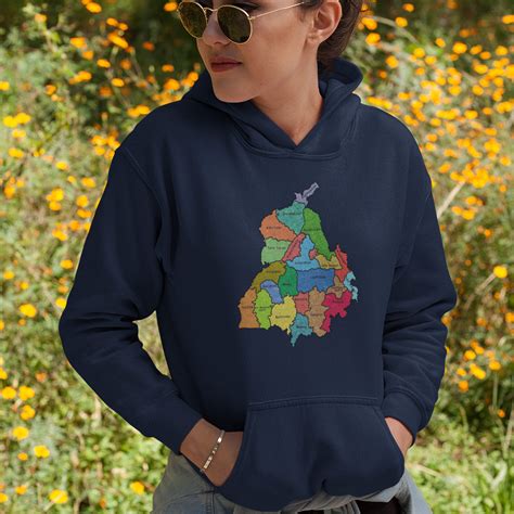 Buy Punjab Map Punjabi Printed Hoodies Online For Women India