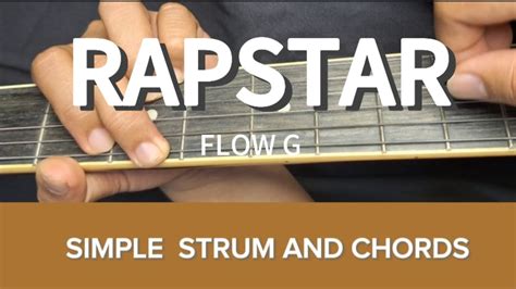 Rapstar Flow G Guitar Tutorial Simplified Strum And Chords For