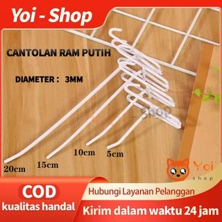 Jual Yoi Cantolan Ram 10cm 15cm 20cm Single Ram Besi Putih