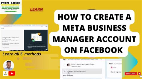 How To Create A Meta Business Manager Account Youtube