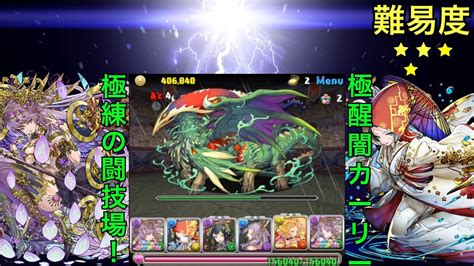 【パズドラ】極練の闘技場 風華の悪戯 風間雷太キャラ限定チーム 極醒闇カーリーpt Youtube