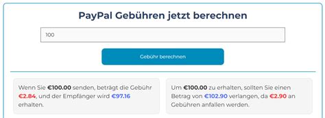 PayPal Gebührenrechner 2024 Paypal Gebühren berechnen