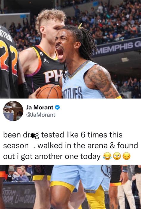 Daily Loud On Twitter Ja Morant Says Hes Been Drug Tested 6 Times