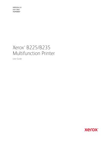 Xerox B Multifunction Printer User Guide Manualzz