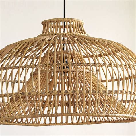 Suspension Xxl En Rotin Rattan Ceiling Lights Pendant Light Light