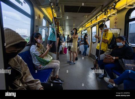 Kuala Lumpur Malaysia August Inside A Mrt Train Of The