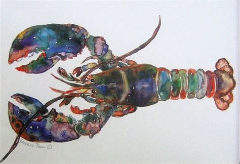 X Lobster Watercolor Print In Lobster Art Watercolor Print