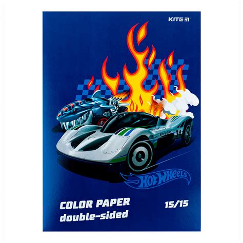 Папір кольоровий Kite Hot Wheels аркушів А HW купити в