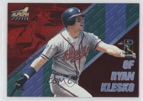 1998 Pacific Aurora Pennant Fever Red 18 Ryan Klesko For Sale Online