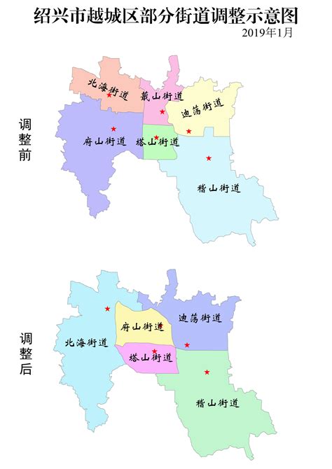 方舆 东部 绍兴市越城区撤销蕺山街道，并调整塔山、府山、北海、稽山、迪荡5个街道的管辖范围 Powered By Phpwind