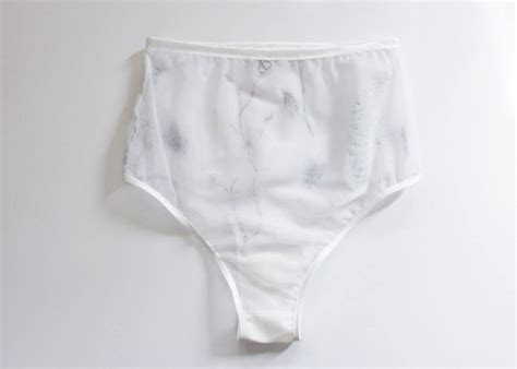 Embroidered Floral Lingerie Set Triangle Bra White Bralette Etsy